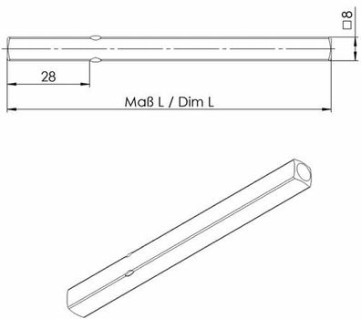 OGRO Dréckerstift 114 PB 4-KT.8x110mm STA - 90050052926