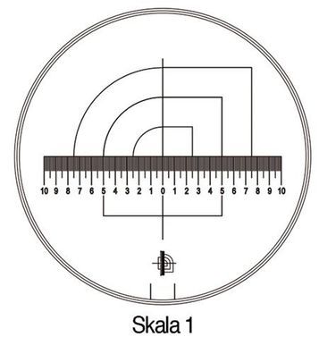 Schweizer Messskala Tech-Line Skala-D.25/2,5mm Duo-Skala 1-Standard - 9450