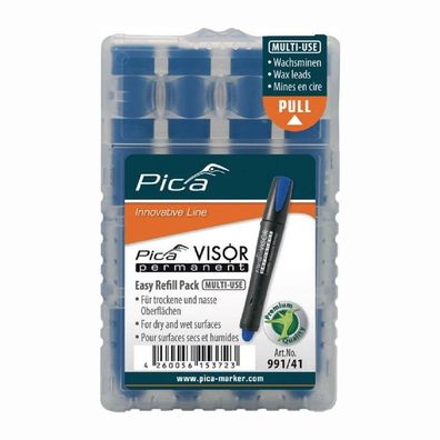 Pica Minenset Visor permanent 4x blau - 991/41