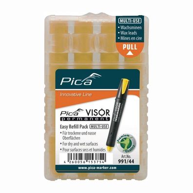 Pica Minenset Visor permanent 4x gelb - 991/44