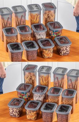 Hermia Concept Vorratsdose FRM1179 100% Plastic 12 x 16,5 x 11,2 cm / 1300 ml (8 Piec