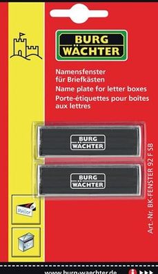 BURG-WßCHTER Ersatz-Namensfenster alle Briefk. - BK 92 F SB
