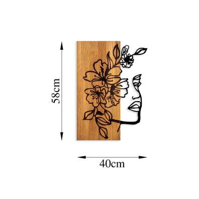 Wallity Wanddekoobjekt SKL2453 100% WOODEN (Thickness: 3 cm) / METAL (Thickness: 1,5