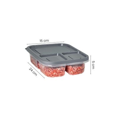 Skye Decor Vorratsdose FRM1200 100% Plastic 15 x 24 x 5 cm (2 Pieces)