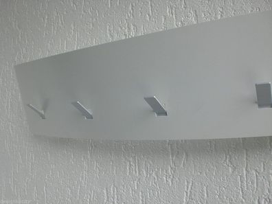 Wandgarderobe Garderobe Bogen weiß B79x17Hcm Diele 1058-01 Artikel-Design