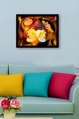 Wallity Leinwandbild MRV1035 Painting: 100% MDF 41 x 56 cm