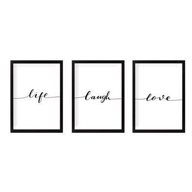 Wallity Leinwandbild LUL1148 100% MDF (Thickness: 2 cm) 24 x 29 cm (3 Pieces)