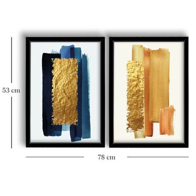 Wallity Leinwandbild RMF1126 100% MDF (Thickness: 2,7 mm) 38 x 53 cm (2 Pieces)