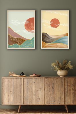 Wallity Leinwandbild BSE1329 Painting: 100% MDF (Thickness: 3 mm) 30 x 40 cm (2 Piece