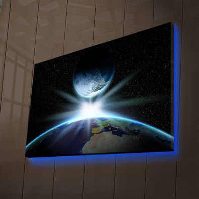 Wallity Leinwandbild LED4360 100% SUEDE CANVAS 45 x 70 cm