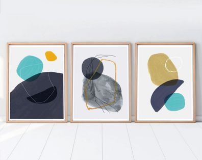 Wallity Leinwandbild BSE1179 Painting: 100% MDF (Thickness: 3 mm) 30 x 40 cm (3 Piece