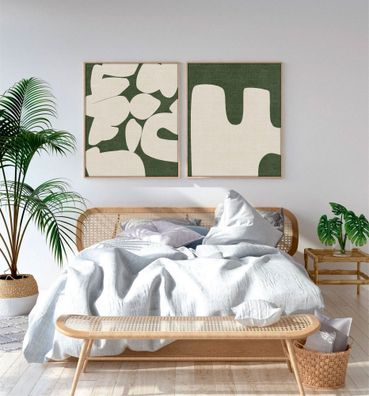 Wallity Leinwandbild BSE1489 Painting: 100% MDF (Thickness: 3 mm) 50 x 70 cm (2 Piece
