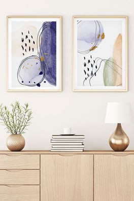 Wallity Leinwandbild BSE1522 Painting: 100% MDF (Thickness: 3 mm) 50 x 70 cm (2 Piece