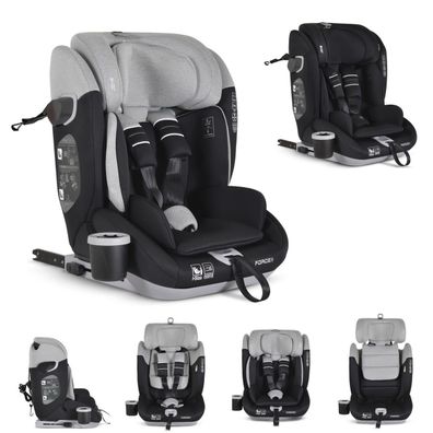 Cangaroo Kindersitz Force i-Size (76-150cm) Isofix, Getränkehalter, Top Tether