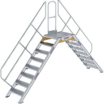 Génzburger Steigtechnik ßberstieg 45Â° Stufenbreite 600 mm 8 Stufen - 600938
