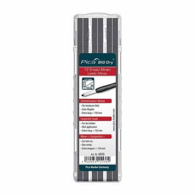 Pica Minenset Pica BIG-Dry 12x graphit 2H - 6050