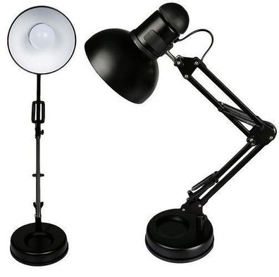 Schreibtischlampe Retro Standbare Tischlampe Leselampe mit Gelenkarm aus Metall Retoo