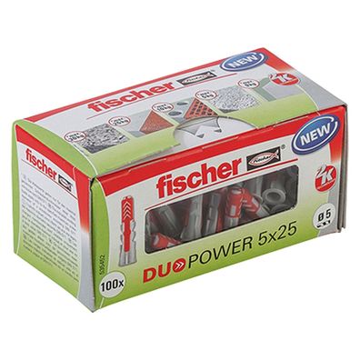 Fischer 100x Duopower 5 x 25 mm - 535452