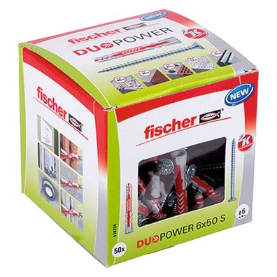 Fischer 50x Duopower 6 x 50 mm S LD - 538255