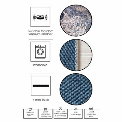 Skye Decor Teppich HFT4306 100% COTTON 80 x 150 cm