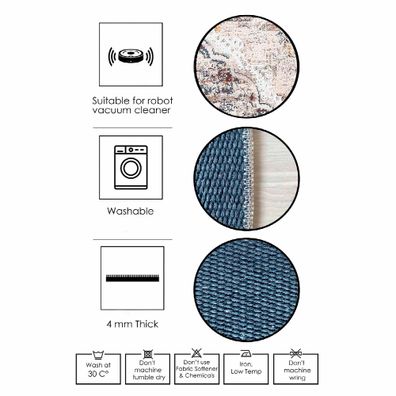 Skye Decor Teppich HFT4411 100% COTTON 80 x 150 cm