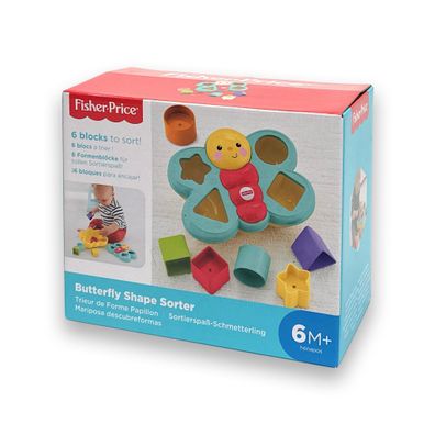 Fisher-Price CDC22 Sortierspaß Schmetterling Butterfly Shape Sorter ab 6 Monat