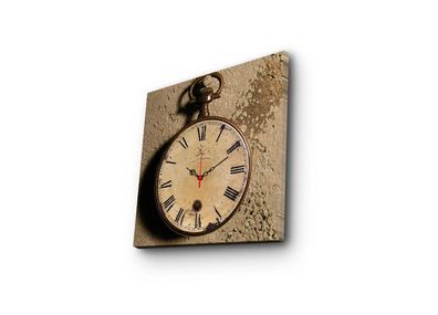 Wallity Wanduhr CLA1648 100% SUEDE CANVAS 45 x 45 cm