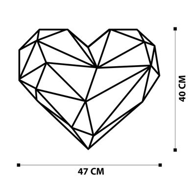 Wallity Wanddekoobjekt ENZ1124 100% METAL (Thickness: 1,2mm) 47 x 40 cm