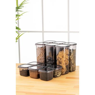 Hermia Concept Vorratsdose FRM5363 100% Plastic 10 x 10 x 9,5 cm / 550 ml (6 Pieces)