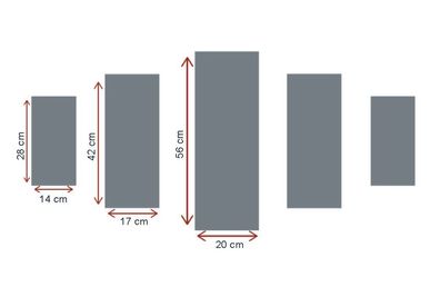Wallity Leinwandbild MIR1901 100% MDF (Thickness: 3 mm) 56 x 20 cm (1 Piece)