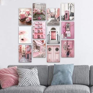 Wallity Leinwandbild LUL1464 100% MDF (Thickness: 3 mm) 20 x 15 cm (12 Pieces)