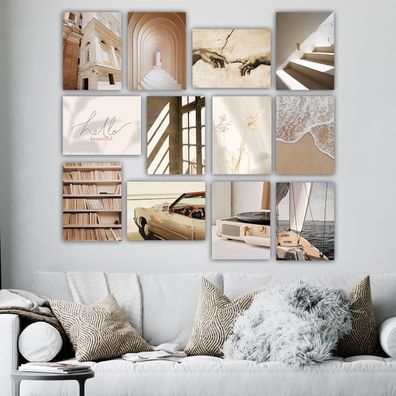 Wallity Leinwandbild LUL1476 100% MDF (Thickness: 3 mm) 20 x 15 cm (12 Pieces)