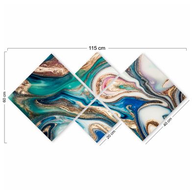 Wallity Leinwandbild EVS1114 100% MDF (Thickness: 3 mm) 40 x 40 cm (2 Pieces)