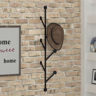 Metall Wandhaken Skye Decor Ponpon Black 22x94x5 cm