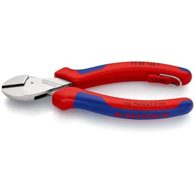 Knipex X-Cut mit Befestigungsöse verchromt, mit Mehrkomponenten-Héllen, mit
