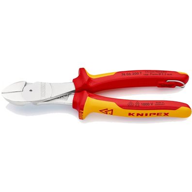 Knipex Kraft-Seitenschneider mit Befestigungsöse - 7406200T