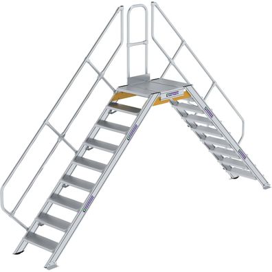 Génzburger Steigtechnik ßberstieg 45Â° Stufenbreite 600 mm 9 Stufen - 600939
