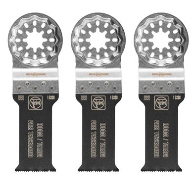 Fein 3x E-Cut Universal Sägeblatt Starlock 28 mm - 63502222220