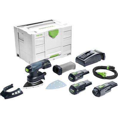 Festool Akku-Deltaschleifer DTSC 400 3,0 I-Set / 2x 3,0 Ah Akku + Ladegerät