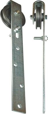 HBS-BETZ Schiebetorrolle m. Bégel 140mm STA verz. max.130kg 14/17mm - 60013