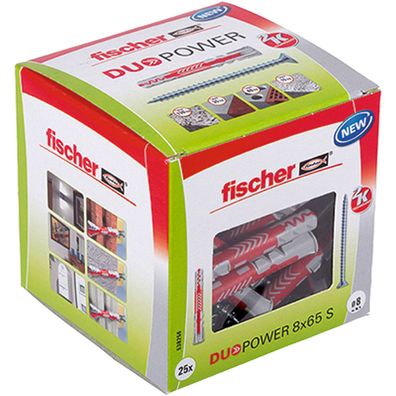 Fischer 25x Duopower 8 x 65 mm S LD - 538256