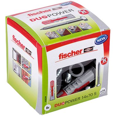 Fischer 8x Duopower 14 x 70 mm S LD - 538259