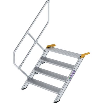 Génzburger Steigtechnik Treppe 45Â° Stufenbreite 1.000 mm 4 Stufen Aluminium