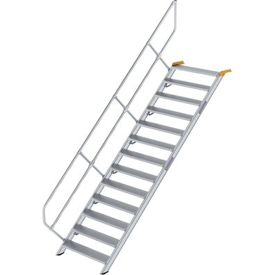 Génzburger Steigtechnik Treppe 45Â° Stufenbreite 1.000 mm 13 Stufen Aluminiu