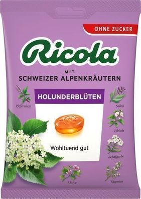 Ricola Zuckersfreie Holunderblüten Bonbons 75 g