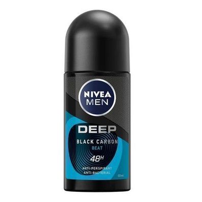 Nivea Men Tiefenreinigendes Deodorant mit Aktivkohle Roll-On, 50ml