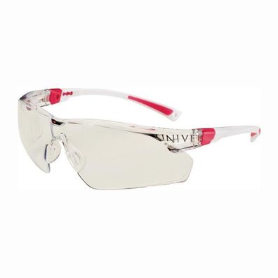 Univet Schutzbrille 506 UP EN 166 EN 170 Bégel weiß rosa Scheibe klar Polyc