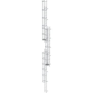 Génzburger Steigtechnik mehrzégige Steigleiter mit Réckenschutz (Maschinen)