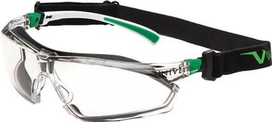 Univet Schutzbrille 506 UP Hybrid EN 166 EN 170 Bégel weiß grén Scheibe kla