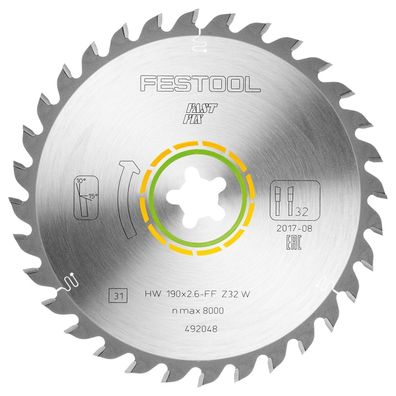 Festool Universal-Sägeblatt 190 x 2,6 FF W32 - 492048